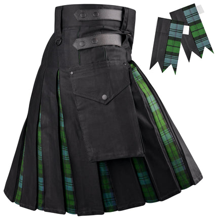Ancient Campbell Hybrid Utility Kilt for Men  - Traditional Style with Modern Functionality | Big & Tall