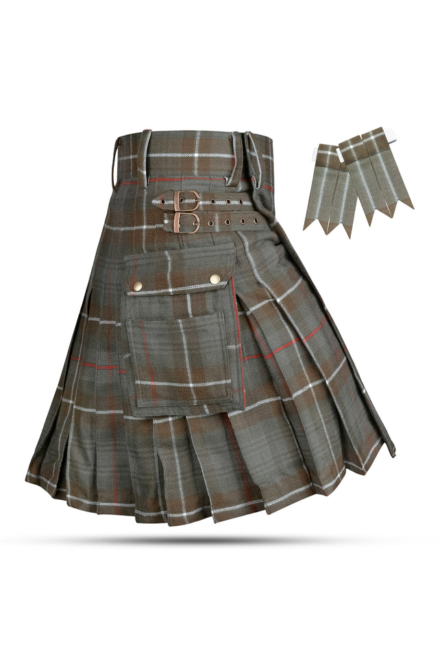 Valor Acrylic Utility Kilt | 16oz Mackenzie Weathered Tartan KIlt