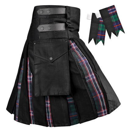 Scottish National Hybrid Utility Kilt for Men - Traditional Style with Modern Functionality