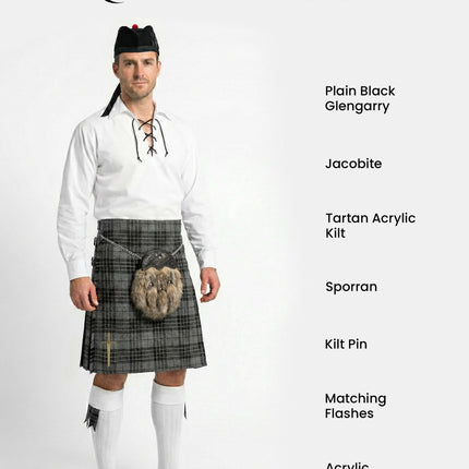 Acrylic Kilt Package | Grey Watch