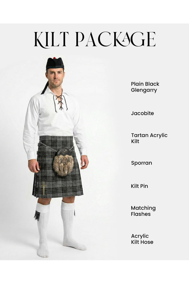 Acrylic Kilt Package | Grey Watch