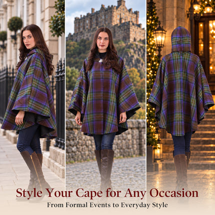 Women Tartan Cape - Isle of Skye