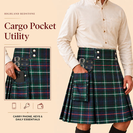 Valor Acrylic Utility Kilt | 16oz Mackenzie Tartan KIlt
