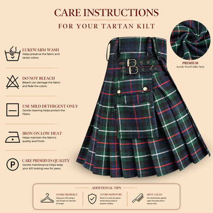 Valor Acrylic Utility Kilt | 16oz Mackenzie Tartan KIlt
