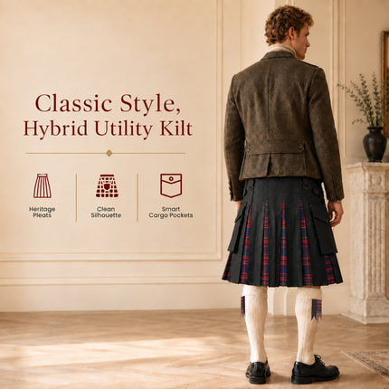 MacDonald Modern Kilt for Men - Traditional Style with Modern Functionality