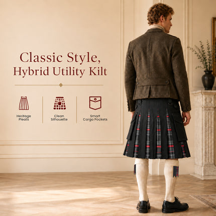 Spirit Of Bruce Hybrid Utility Kilts for Men  - Traditional Style with Modern Functionality