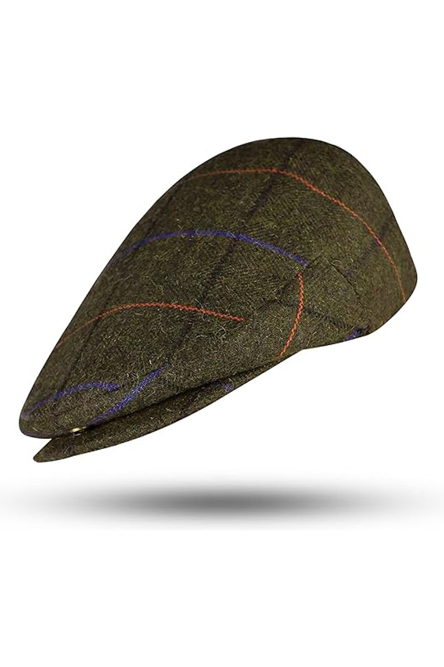 Gatsby Hat Blend Wool Vintage Flat Ivy Cabbie Cap | Greenish Brown