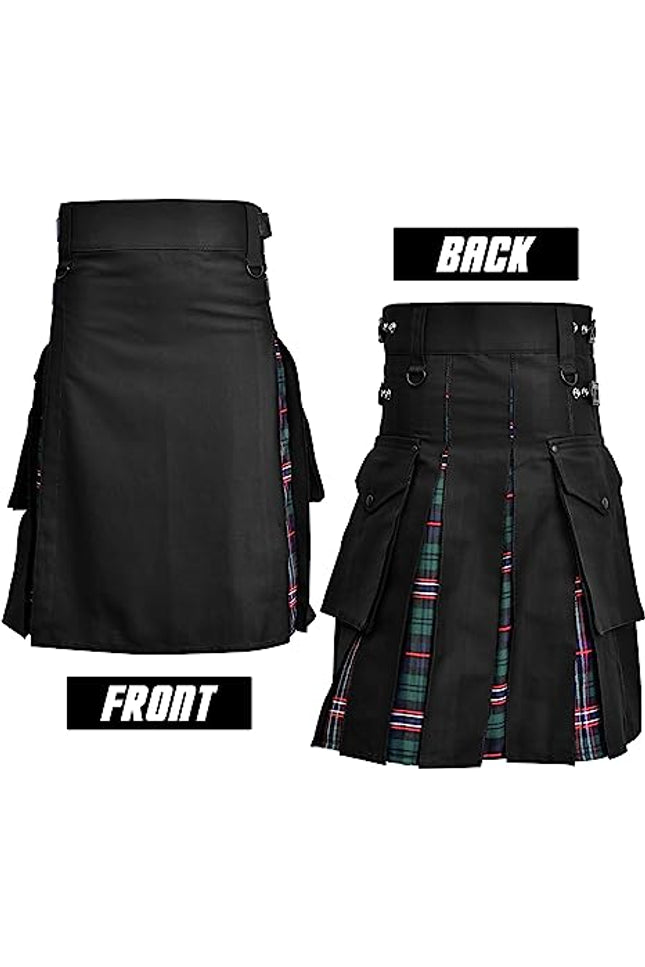 Scottish National Hybrid Utility Kilt for Men - Traditional Style with Modern Functionality