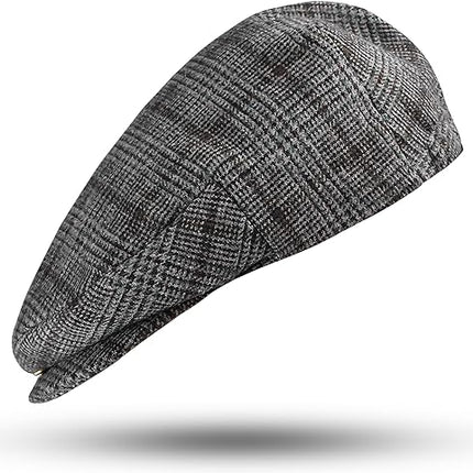 Gatsby Hat Blend Wool Vintage Flat Ivy Cabbie Cap | Charcoal Grey