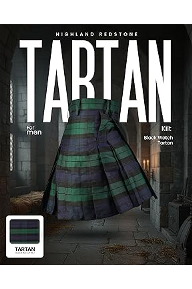 Sports kilt For Men - Athletic Kilt P.V. 8 Yard | Velcro Closing | Big & Tall