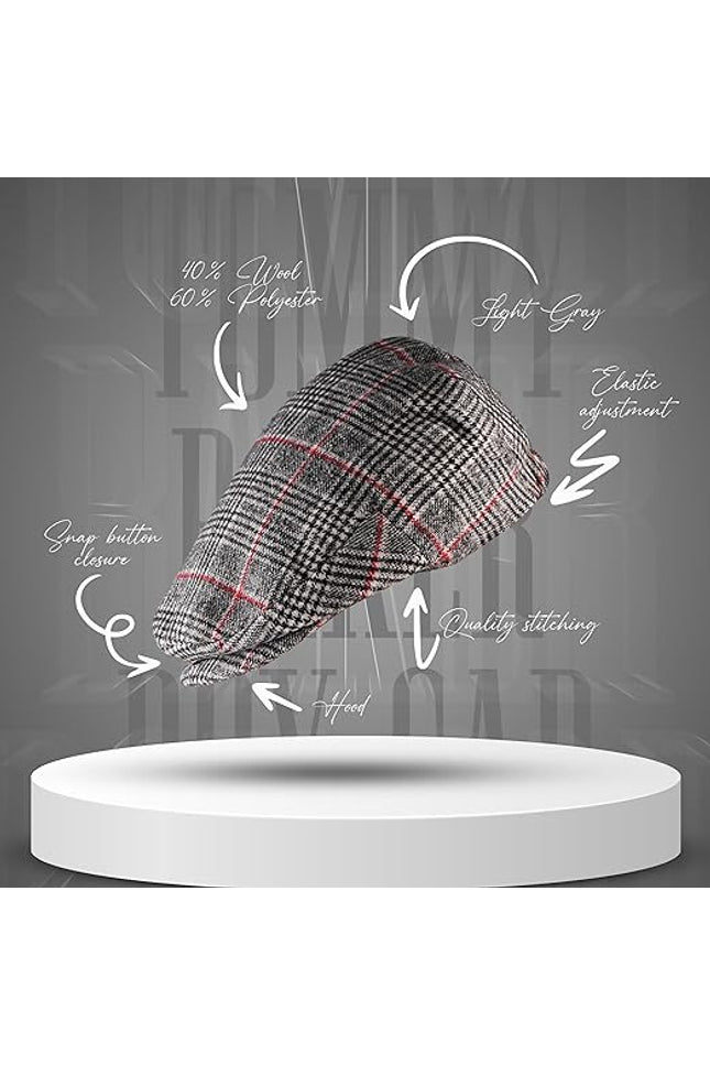 Gatsby Hat Blend Wool Vintage Flat Ivy Cabbie Cap | Light Grey