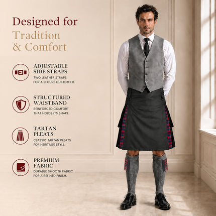 MacDonald Modern Kilt for Men - Traditional Style with Modern Functionality