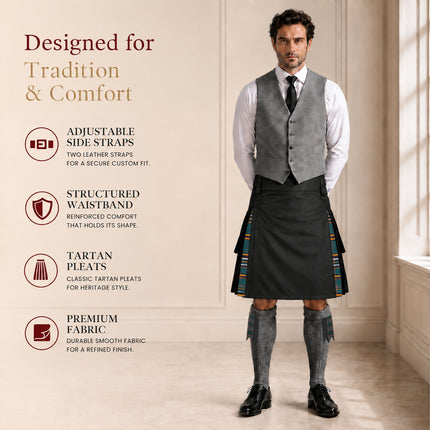 Irish Heritage Hybrid Utility Kilts for Men  - Traditional Style with Modern Functionality | Big & Tall