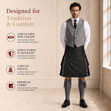 Spirit Of Bruce Hybrid Utility Kilts for Men  - Traditional Style with Modern Functionality