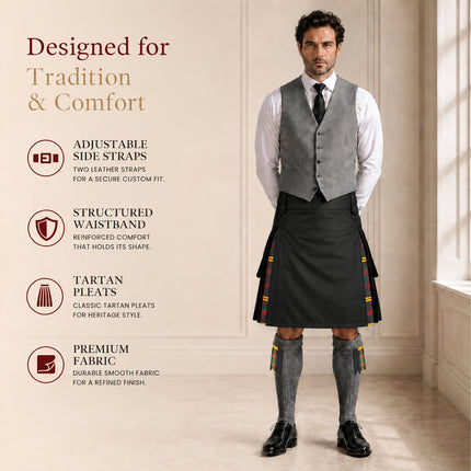 US Marine Corps - Leathernecks Hybrid Utility Kilt for Men  - Traditional Style with Modern Functionality | Big & Tall