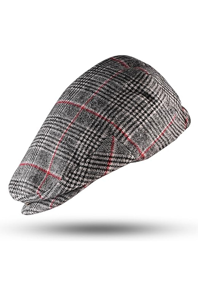 Gatsby Hat Blend Wool Vintage Flat Ivy Cabbie Cap | Light Grey