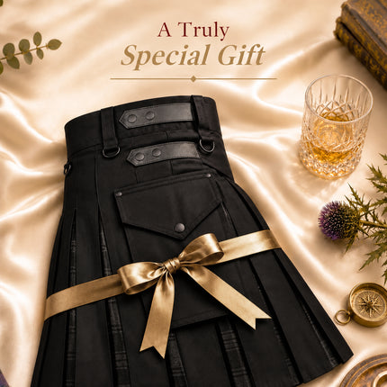 Grey Highlander Hybrid Utility Kilt for Men - Traditional Style with Modern Functionality | Big & Tall