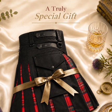Royal Stewart Hybrid Utility Kilt for Men  - Traditional Style with Modern Functionality