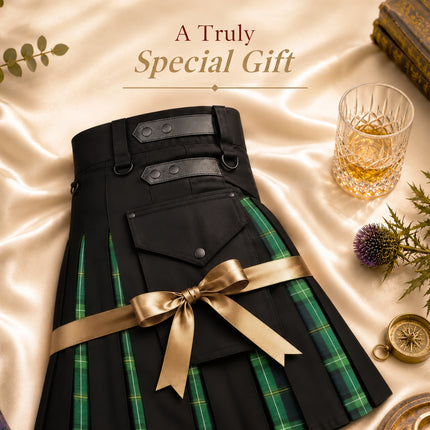 Celtic Hybrid Utility Kilt for Men - Traditional Style with Modern Functionality | Big & Tall