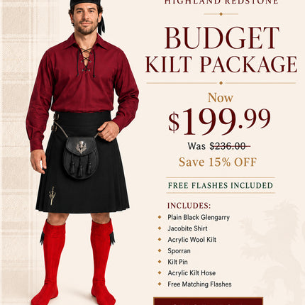 Acrylic Kilt Package | Plain Black
