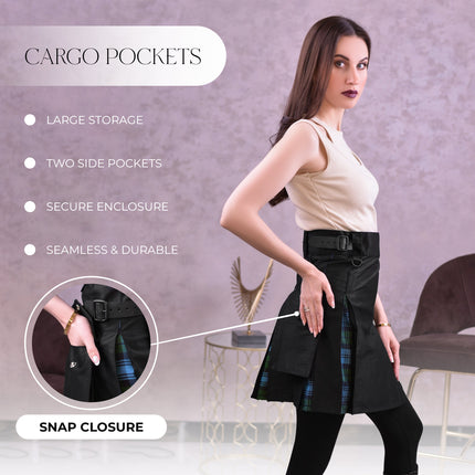 Women's Hybrid Utility Kilt | Ancient Campbell Tartan | Big & Tall