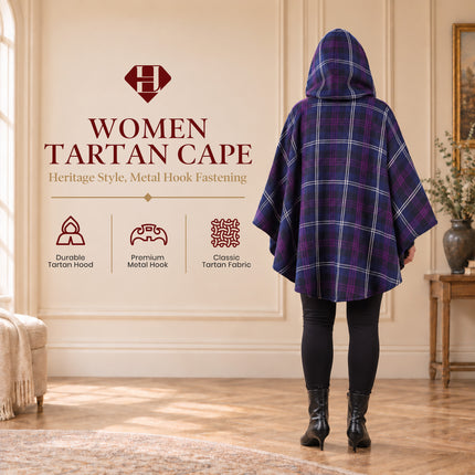 Women Tartan Cape - Heritage of Scotland