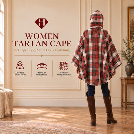 Women Tartan Cape - Dress Stewart
