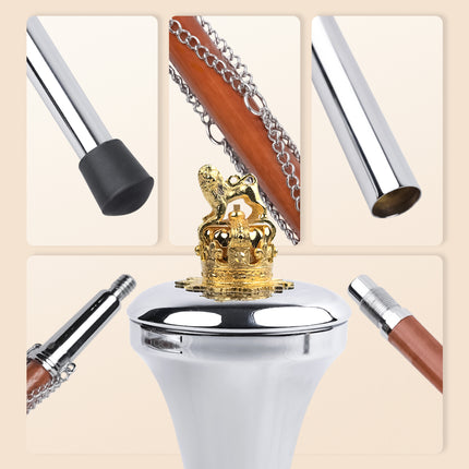 Scottish Drum Major Ceremonial Mace| Royal Flat Head