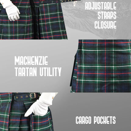 Valor Acrylic Utility Kilt | 16oz Mackenzie Tartan KIlt