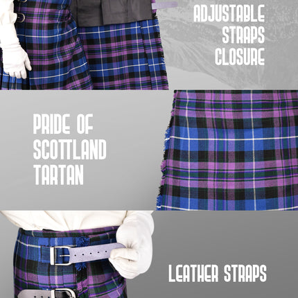 Acrylic Kilt | 16oz Pride of Scotland Tartan Kilt