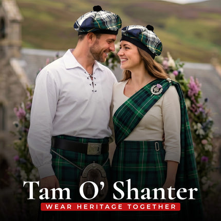 Tam O'Shanter Hat with Pompom | Dress Gordon Tartan