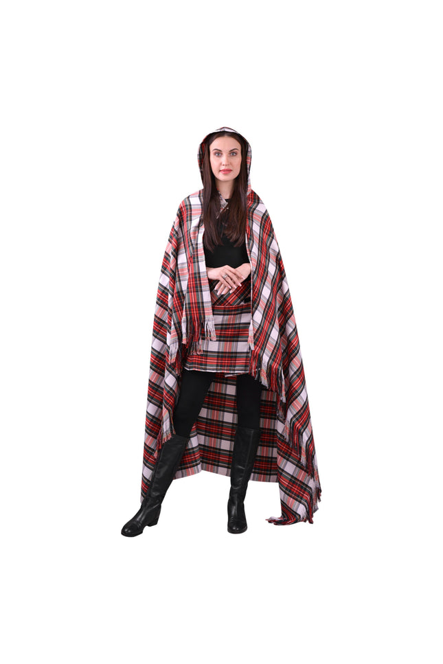 Women Tartan Cloak - Dress Stewart