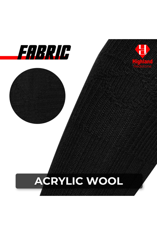 Comfortable Wool Blend Black Kilt Hose | High-Quality Kilt Socks