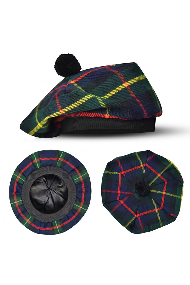 Tam O'Shanter Hat with Pompom | Farquharson Tartan