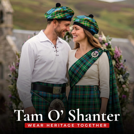 Tam O'Shanter Hat with Pompom | Ferguson Tartan