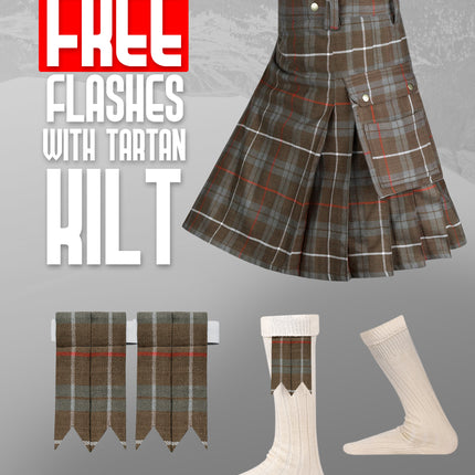 Valor Acrylic Utility Kilt | 16oz Jamie Fraser Weathered Tartan KIlt
