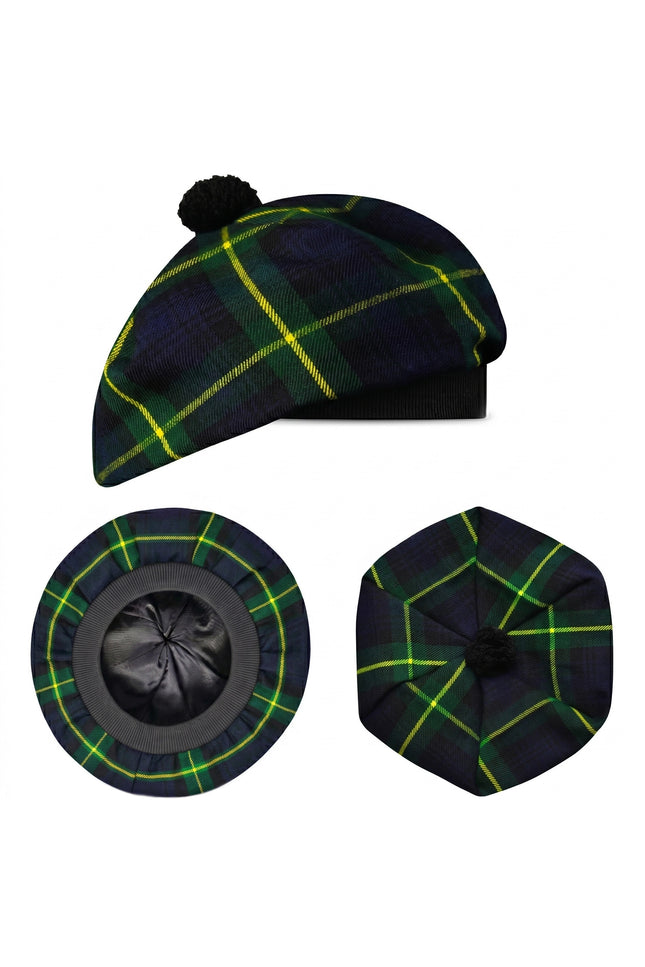 Tam O'Shanter Hat with Pompom | Gordon Tartan
