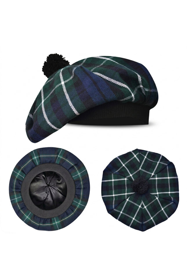 Tam O'Shanter Hat with Pompom | Graham Modern Tartan
