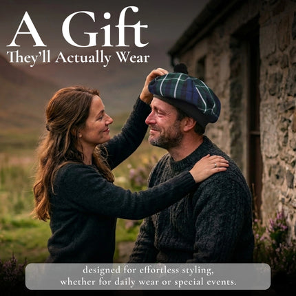 Tam O'Shanter Hat with Pompom | Graham Modern Tartan