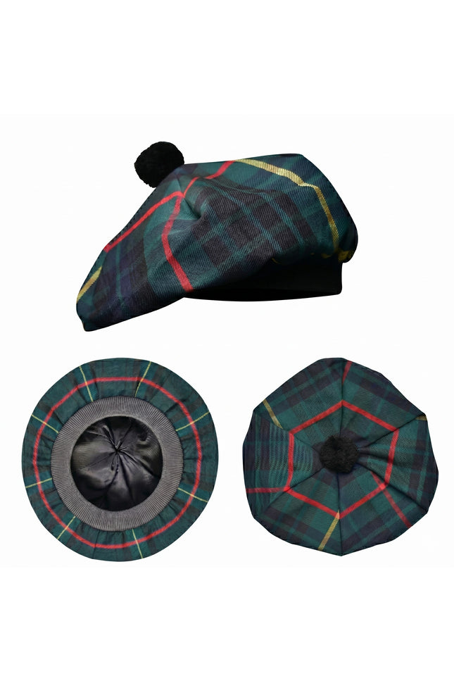 Tam O'Shanter Hat with Pompom | Hunting Stewart Tartan