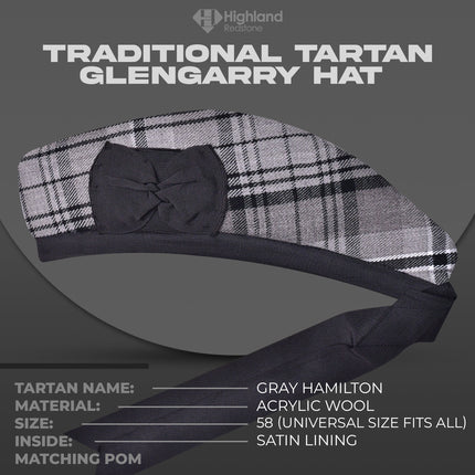 Glengarry Hat | Gray Hamilton