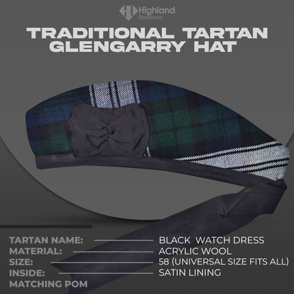 Glengarry Hat | Black Watch Dress