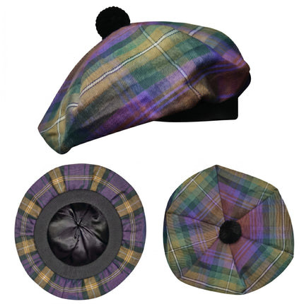 Tam O'Shanter Hat with Pompom | Isle of Skye Tartan