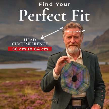 Tam O'Shanter Hat with Pompom | Isle of Skye Tartan