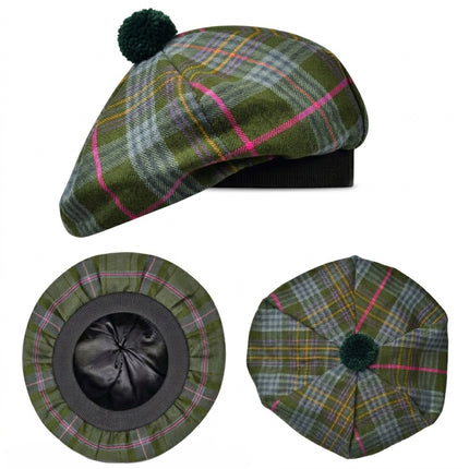 Tam O'Shanter Hat with Pompom | Kennedy Weathered Tartan