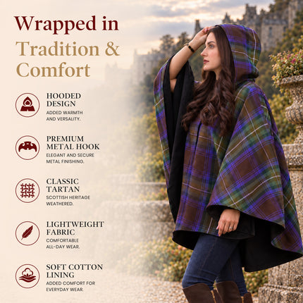 Women Tartan Cape - Isle of Skye