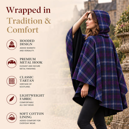 Women Tartan Cape - Heritage of Scotland