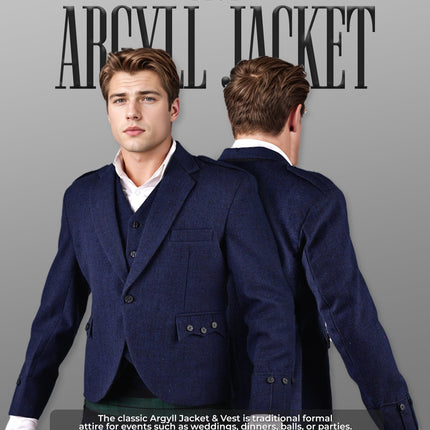 Blue Argyll Jacket & Vest