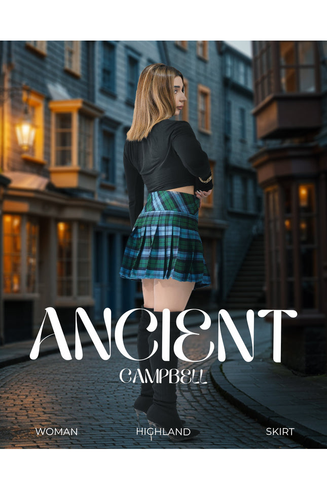Women's Tartan Billie Skirt | Ancient Campbell