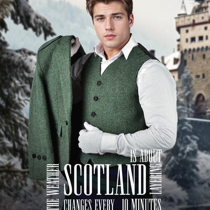Green Argyll Vest